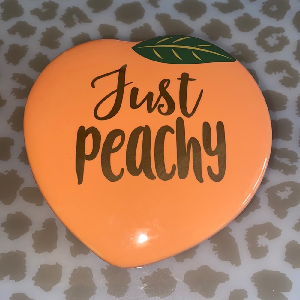 Just Peachy Trinket Dish